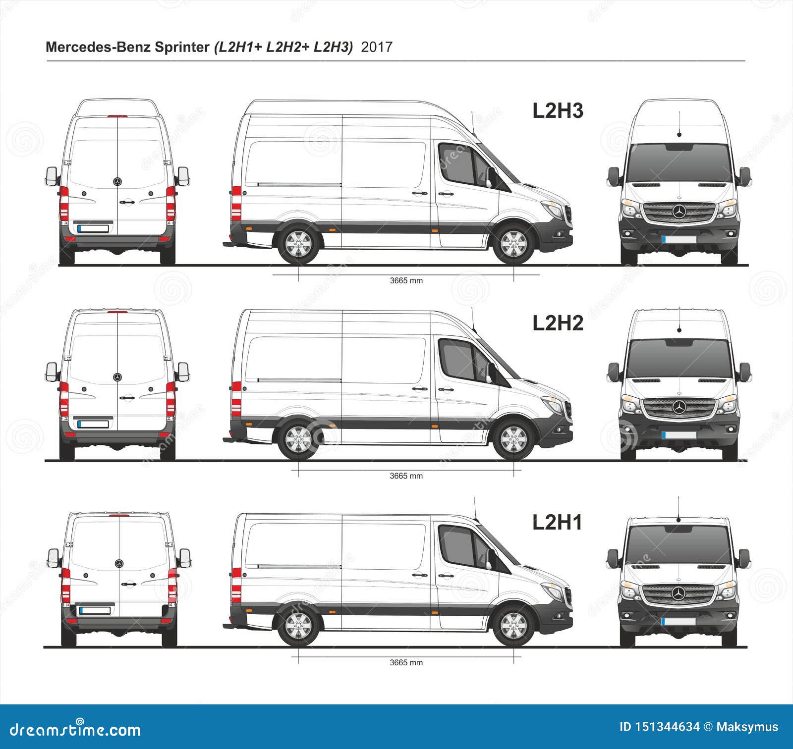 Мерседес спринтер габариты Sprinter Фургон технические